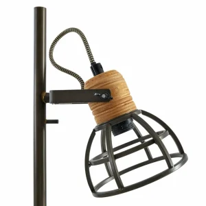 Store Lindby Lucande lampe sur pied Arinthea, à 2 lampes, noir, acier, E14