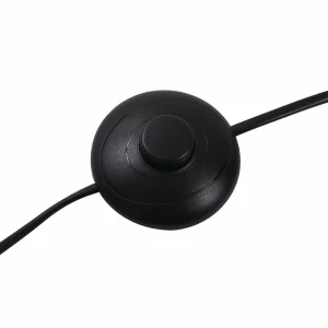 Store Lucande lampe sur pied Visata, noir, verre, 3 lampes à 3 pieds