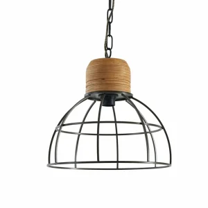 Fashion Lindby Lucande Suspension Arinthea, E27, noir, acier, cage