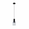 Sale Lucande Suspension Eirian, Ø 18 cm, noir, verre, E27