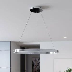 Online Lucande suspension LED Lyani, 80 cm, chrome, intensité variable