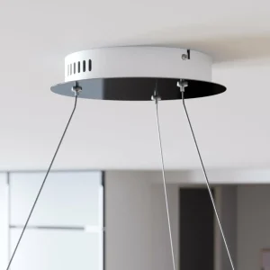 Online Lucande suspension LED Lyani, 80 cm, chrome, intensité variable
