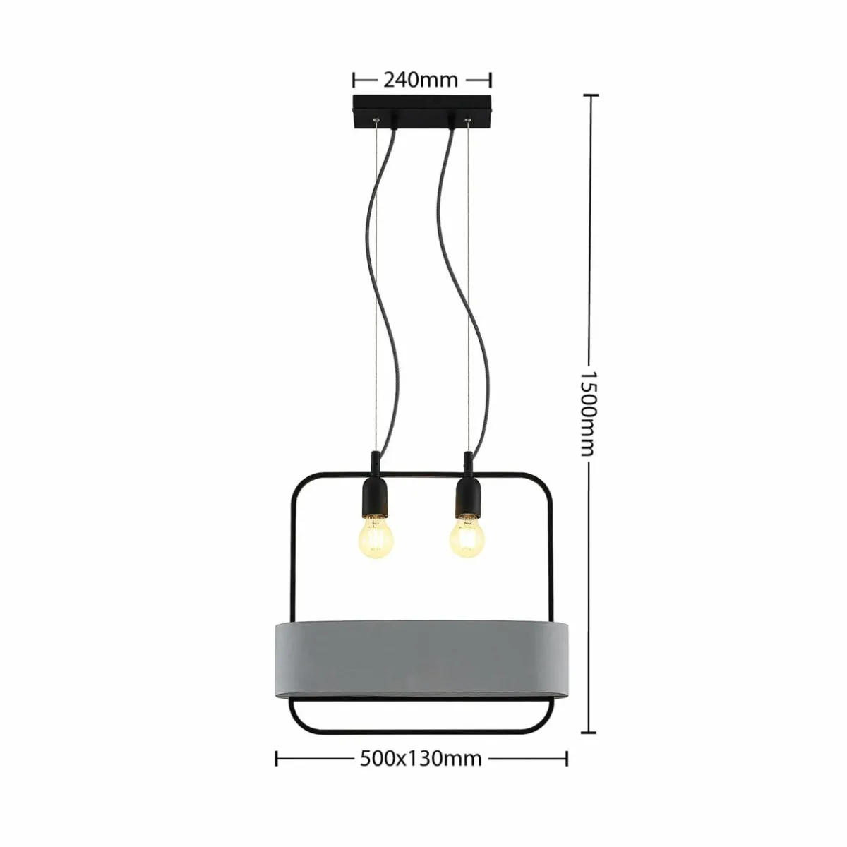 lucande_teona_suspension_bton___lampes_1.webp Best Lucande Teona suspension béton, à 2 lampes