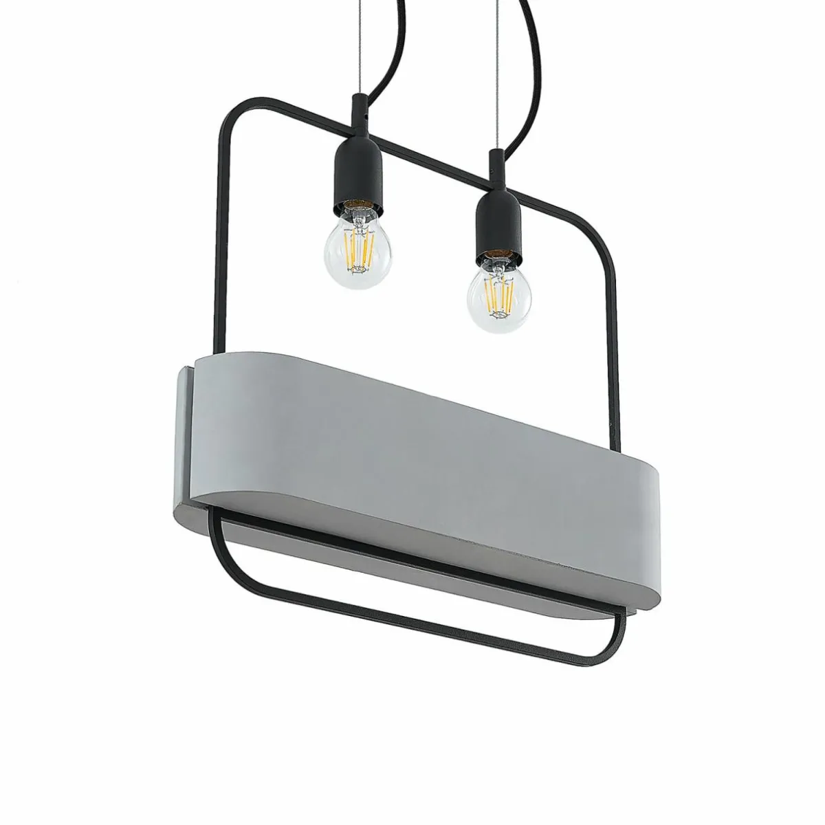 lucande_teona_suspension_bton___lampes_4.webp Best Lucande Teona suspension béton, à 2 lampes