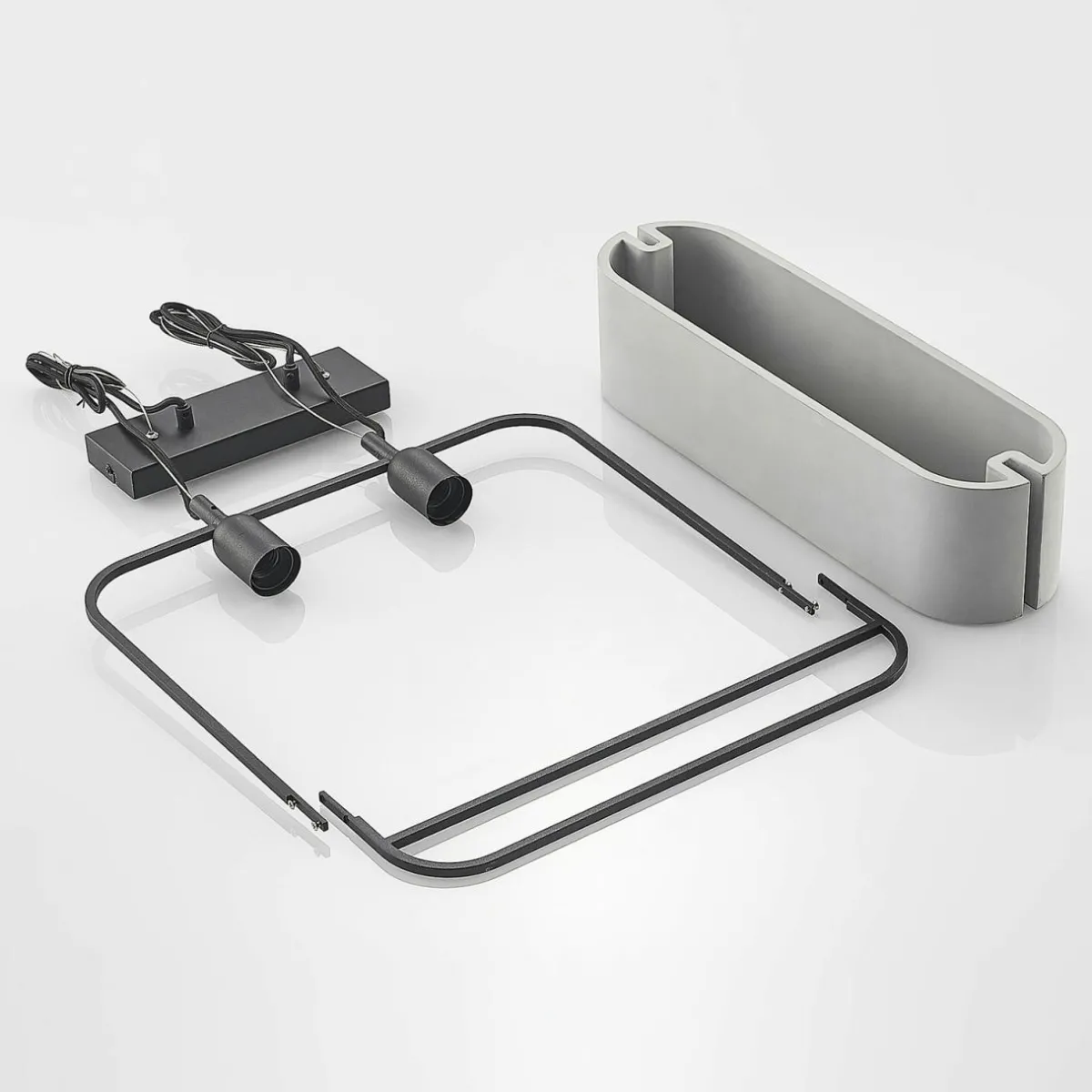 lucande_teona_suspension_bton___lampes_5.webp Best Lucande Teona suspension béton, à 2 lampes