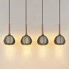 Hot Lucande Tetira suspension 4 lampes allongée brune
