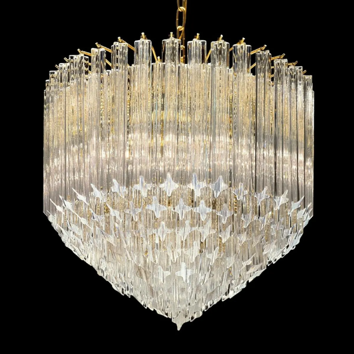 luminaire_en_cristal_pigna___carats_dor_0.webp Shop Novaresi Luminaire en cristal Pigna à 24 carats d'or