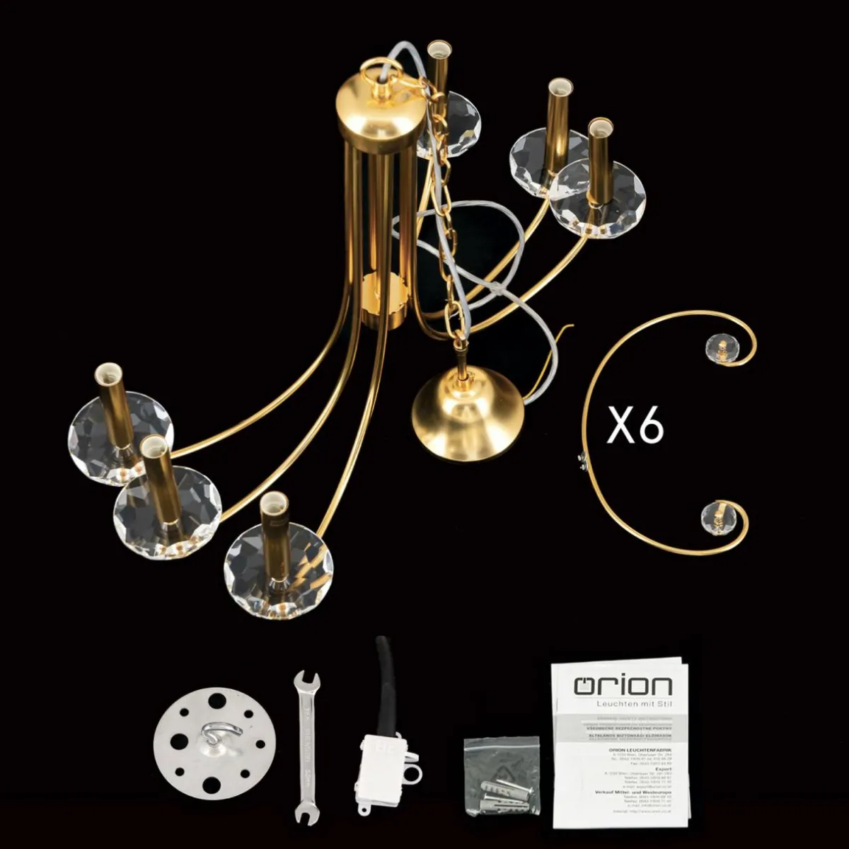lustre_ariane_dor___cm_cristal__lampes_4-1.webp Best ORION Lustre Ariane, doré, Ø 67,5 cm, cristal, 6 lampes