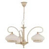 Shop Alfa Lustre Astoria, abat-jour verre, à 3 lampes, blanc