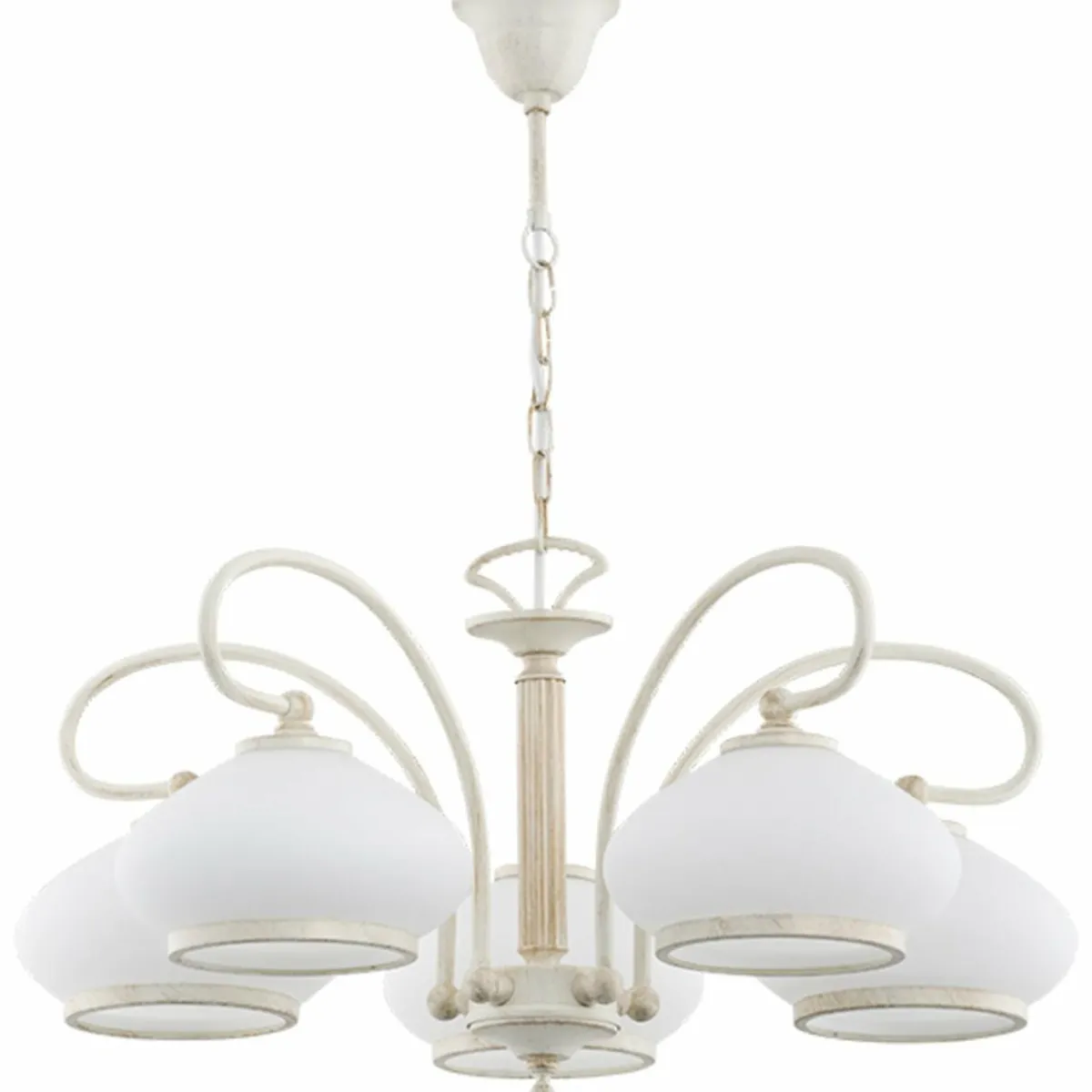 lustre_astoria_abatjour_verre___lampes_blanc_0.webp Best Alfa Lustre Astoria, abat-jour verre, à 5 lampes, blanc