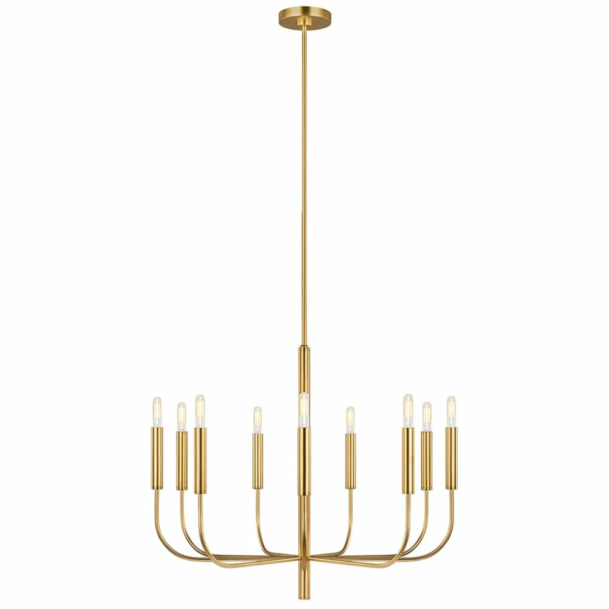 lustre_brianna__neuf_lampes_laiton_bruni_1.webp Clearance FEISS Lustre Brianna à neuf lampes laiton bruni