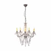 Shop Näve Lustre Cecilia, chrome, fer/acrylique, Ø 52 cm, à 5 lampes.