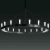 Shop Fontana Arte Lustre Chandelier imposant noir