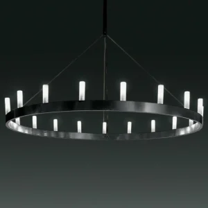 Shop Fontana Arte Lustre Chandelier imposant noir
