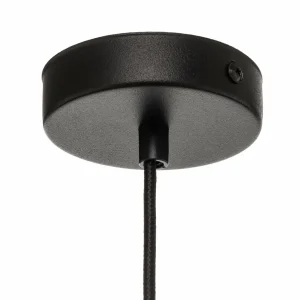 Store TK Lighting Lustre Chicago, abat-jour lin, cinq lampes