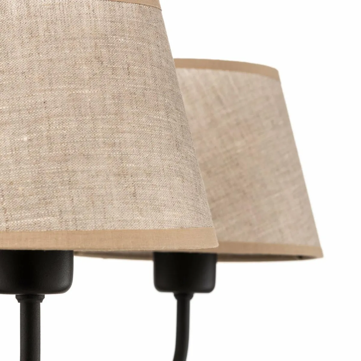lustre_chicago_abatjour_lin_six_lampes_2.webp Clearance TK Lighting Lustre Chicago, abat-jour lin, six lampes