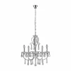Shop Lucande Lustre chromé Solveig avec des cristaux