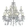 Sale Searchlight Lustre classique MARIE THERESE à 12 lampes chromé