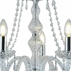 Discount Searchlight Lustre cristal à 5 lampes HALE