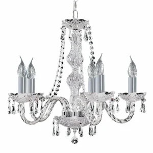 Discount Searchlight Lustre cristal à 5 lampes HALE