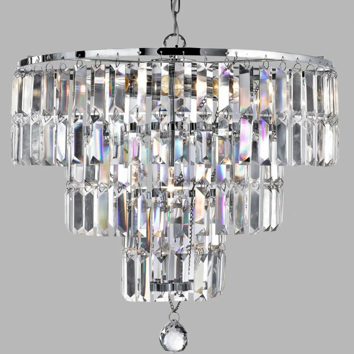 lustre_empire_avec_prismes_de_cristal_2.webp Sale Searchlight Lustre Empire avec prismes de cristal