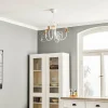 Best Sale EMIBIG LIGHTING Lustre Foreman 3 à 3 lampes, blanc-cuivré