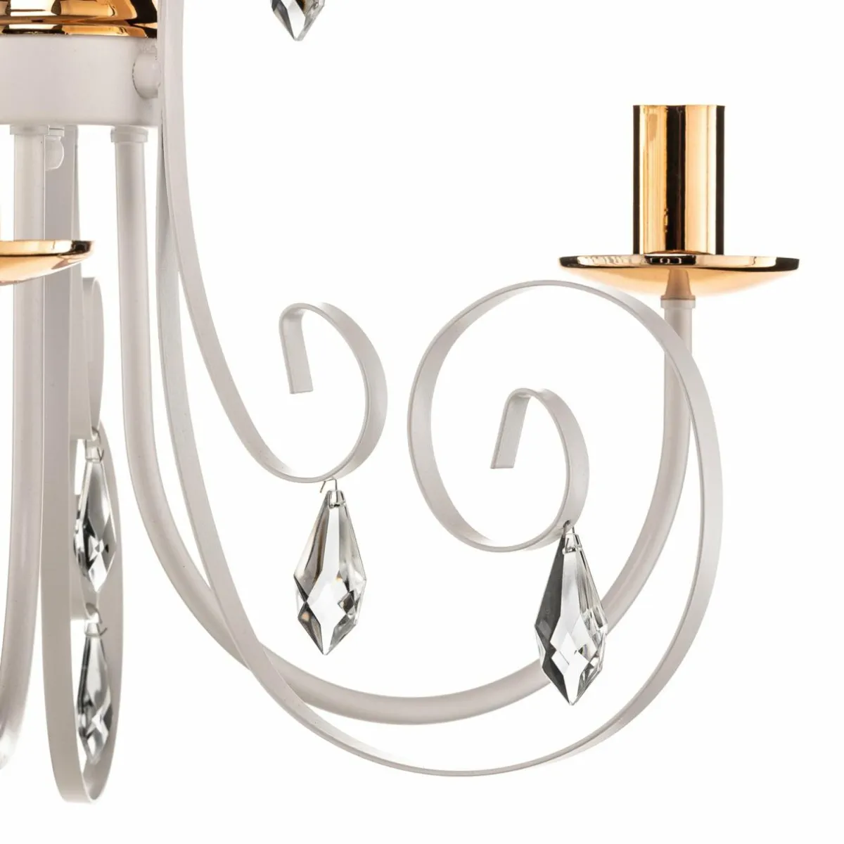 lustre_foreman____lampes_blanccuivr_2.webp Best Sale EMIBIG LIGHTING Lustre Foreman 3 à 3 lampes, blanc-cuivré