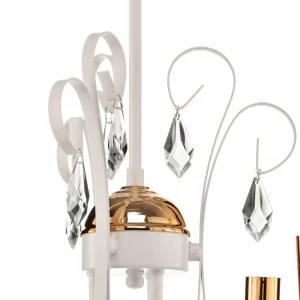 Best Sale EMIBIG LIGHTING Lustre Foreman 3 à 3 lampes, blanc-cuivré