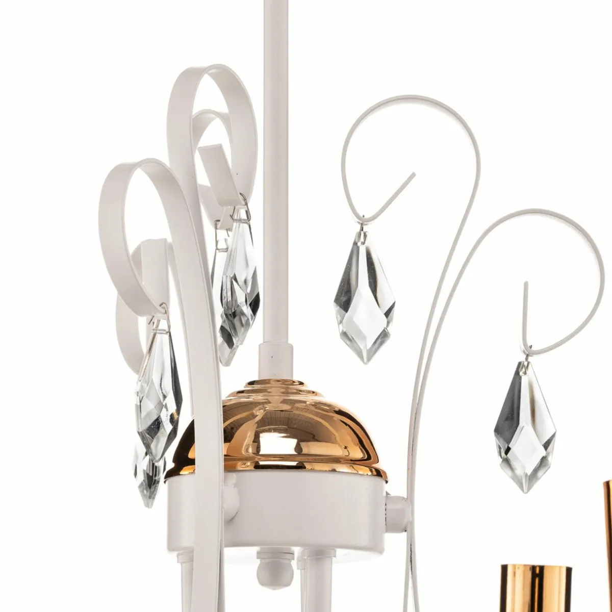 lustre_foreman____lampes_blanccuivr_4.webp Best Sale EMIBIG LIGHTING Lustre Foreman 3 à 3 lampes, blanc-cuivré