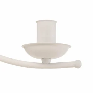 Sale Lamkur Lustre Kandela, à cinq lampes, blanc