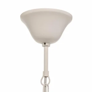 Sale Lamkur Lustre Kandela, à cinq lampes, blanc