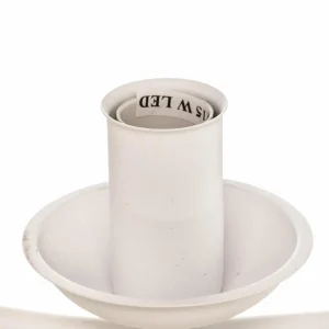 Sale Lamkur Lustre Kandela, à cinq lampes, blanc