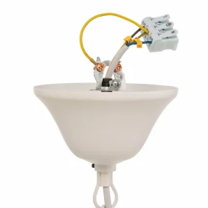 Sale Lamkur Lustre Kandela, à cinq lampes, blanc
