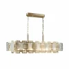 Fashion Lucea Lustre Karmella 100 cm laiton ancien à 12 lampes