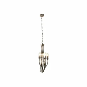 Fashion Searchlight Lustre Lodge, à 8 lampes, argenté