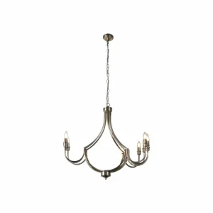 Fashion Searchlight Lustre Lodge, à 8 lampes, argenté