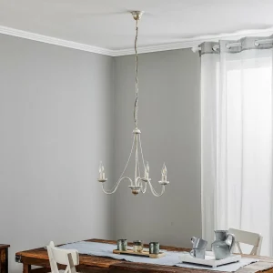 Sale HELAM Lustre Malbo à 3 lampes en blanc