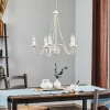 Discount HELAM Lustre Malbo à 5 lampes en blanc
