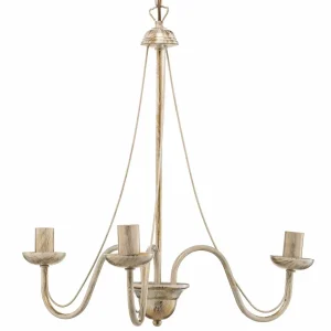 Sale HELAM Lustre Malbo à 3 lampes en blanc