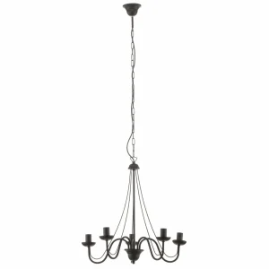 Store HELAM Lustre Malbo à 5 lampes en noir