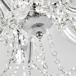 Cheap Searchlight Lustre Marie Therese, chromé, à 5 lampes