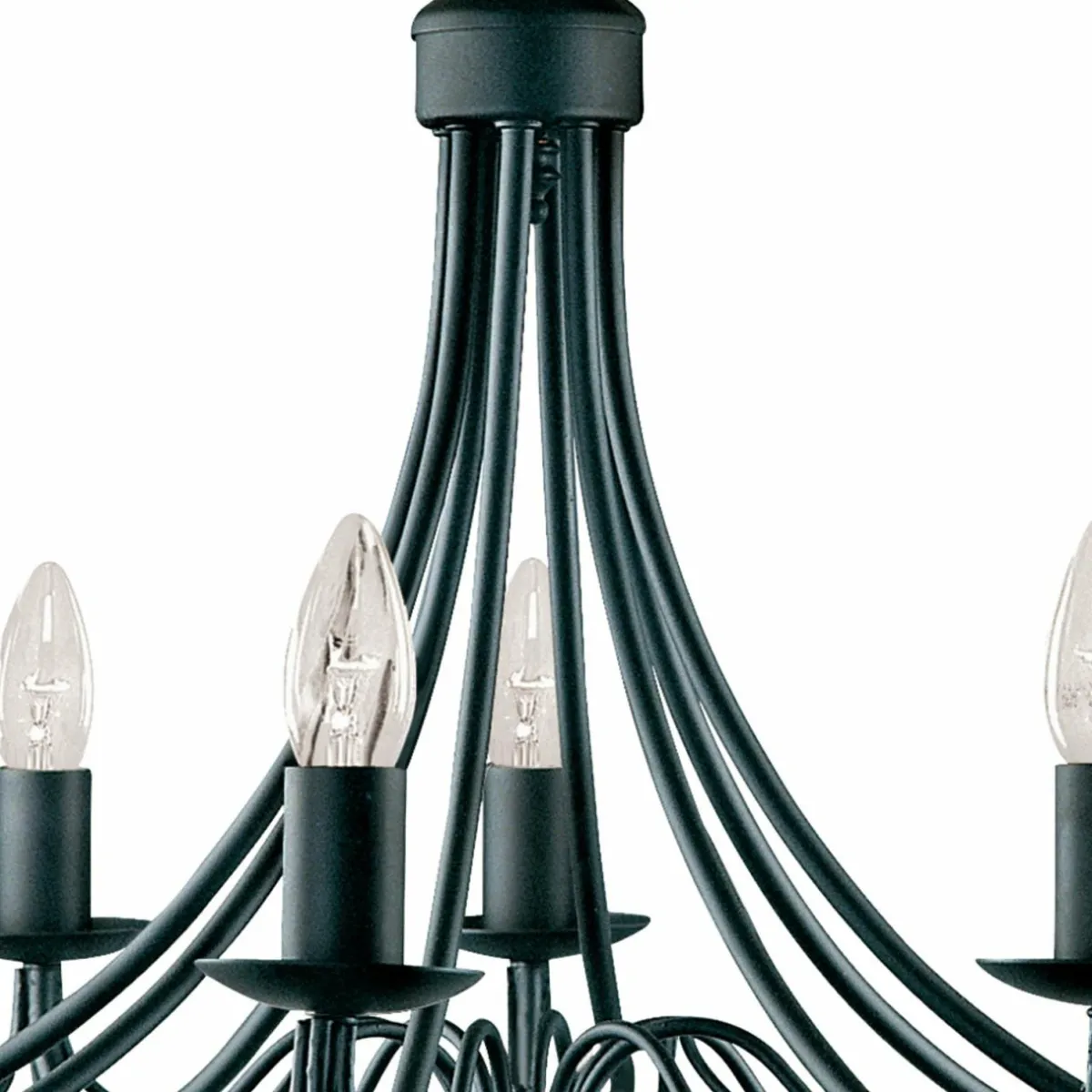 lustre_maypole_noir_mat___lampes_1.webp Store Searchlight Lustre Maypole noir mat à 8 lampes
