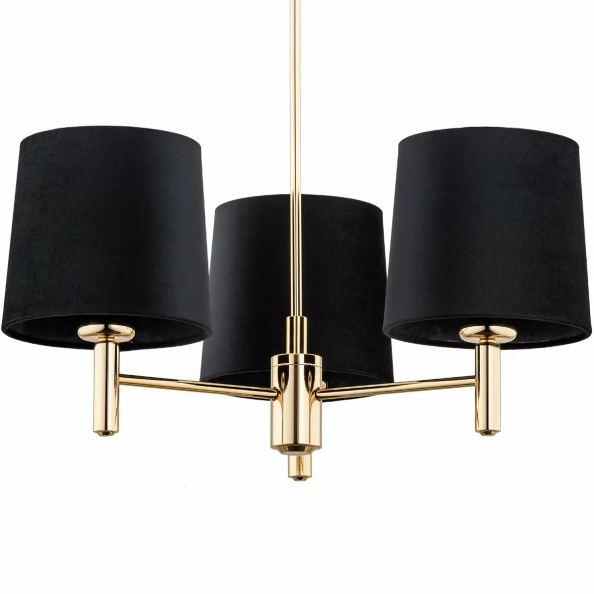 lustre_polo__lampes_noirlaiton_fonc_0.webp Cheap Argon Lustre Polo, 3 lampes, noir/laiton foncé