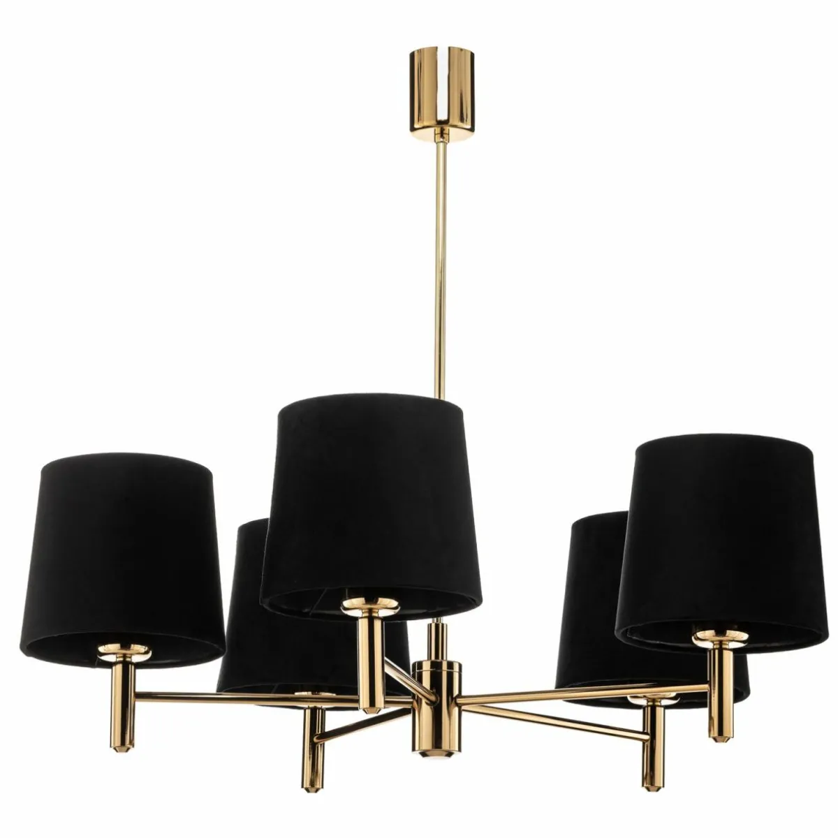 lustre_polo__lampes_noirlaiton_fonc_1-1.webp Discount Argon Lustre Polo, 5 lampes, noir/laiton foncé