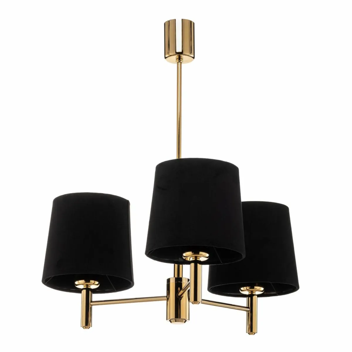 lustre_polo__lampes_noirlaiton_fonc_1.webp Cheap Argon Lustre Polo, 3 lampes, noir/laiton foncé