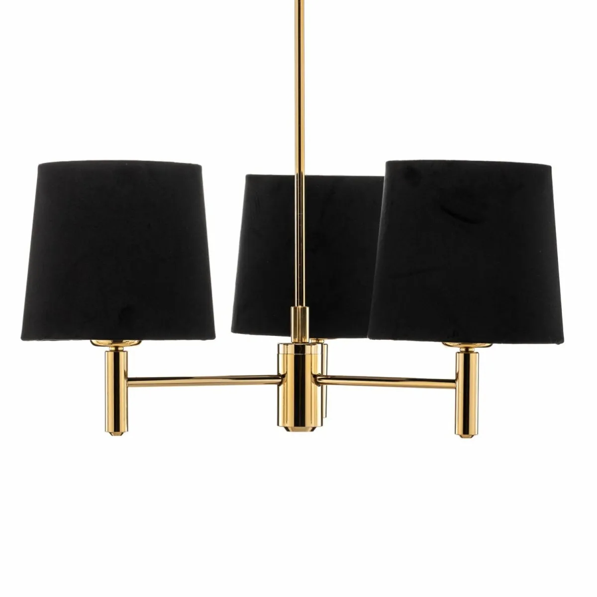 lustre_polo__lampes_noirlaiton_fonc_2.webp Cheap Argon Lustre Polo, 3 lampes, noir/laiton foncé