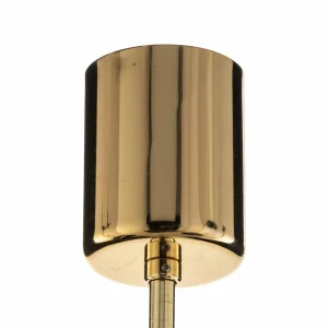 Discount Argon Lustre Polo, 5 lampes, noir/laiton foncé
