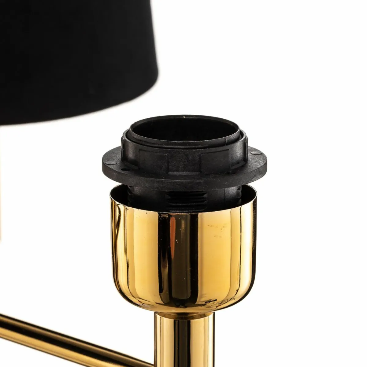 lustre_polo__lampes_noirlaiton_fonc_5.webp Cheap Argon Lustre Polo, 3 lampes, noir/laiton foncé
