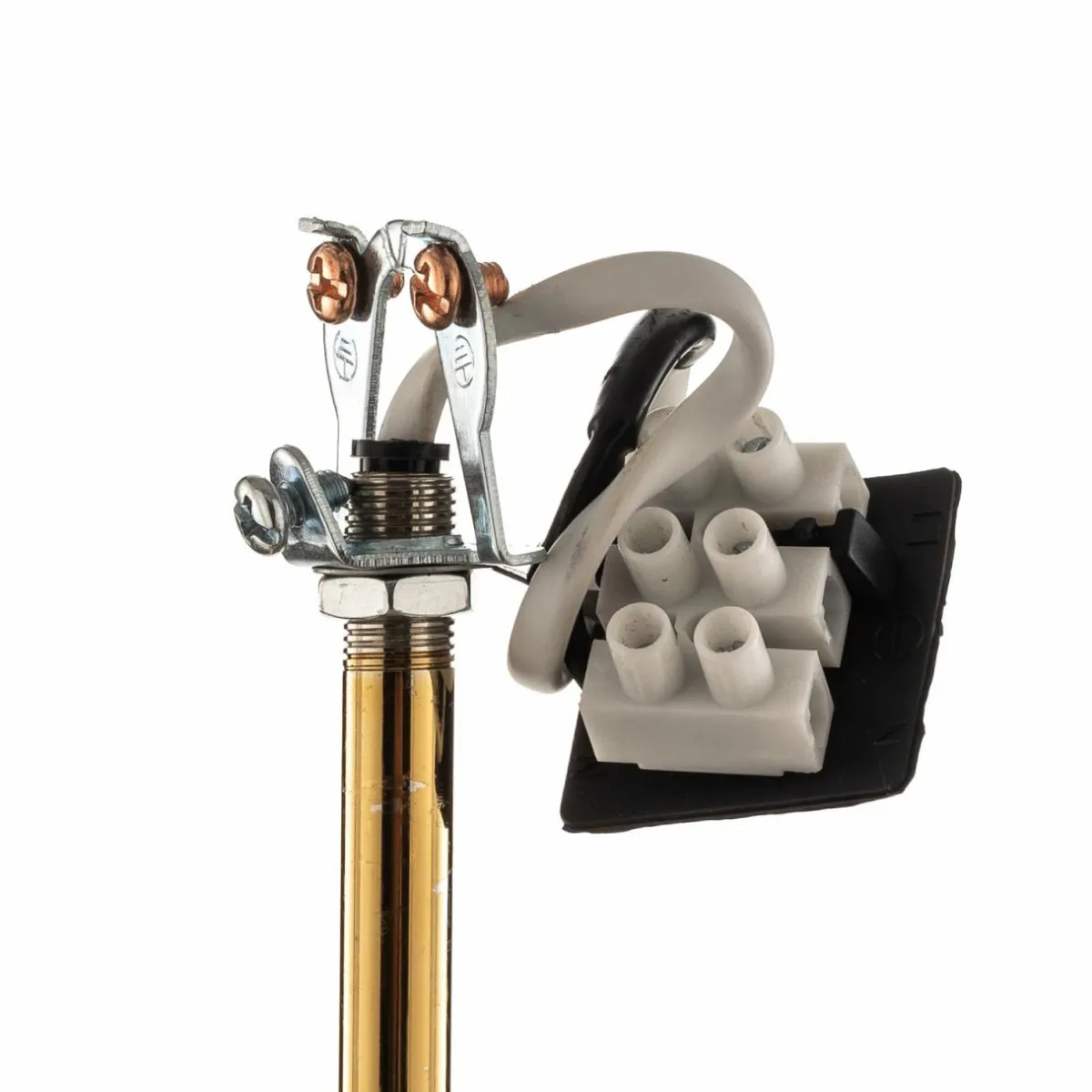 lustre_polo__lampes_noirlaiton_fonc_6.webp Cheap Argon Lustre Polo, 3 lampes, noir/laiton foncé