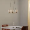 Fashion Lucea Lustre Ressa, Ø 44 cm, laiton ancien, à 3 lampes
